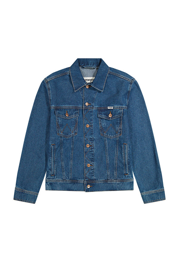 Куртка джинсовая Wrangler Classic Jacket Regular Fit (112362737) Синий