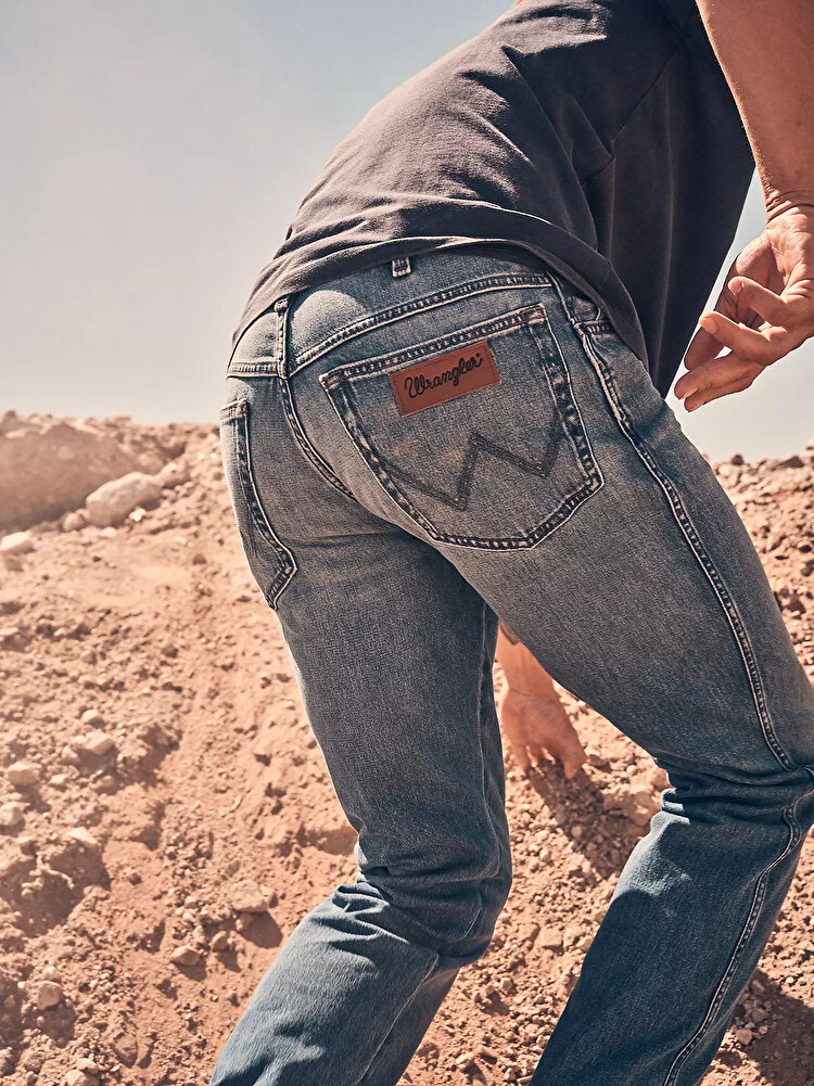 Джинси Wrangler Texas Regular Fit (112378690) Блакитний