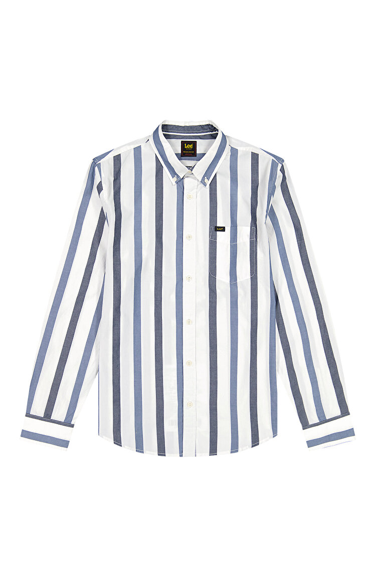 Сорочка LEE Lee Button Down Regular Fit (112376576) Блакитний