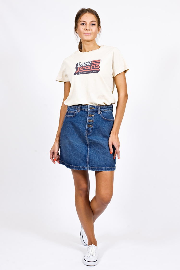 Юбка джинсовая LEE Button Fly A Line Sk BUTTON FLY A LINE SKIRT (L38MMWMN) Синий
