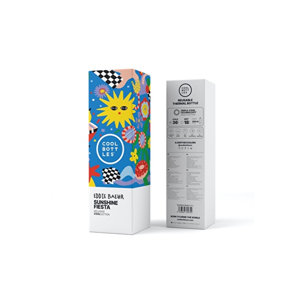 Термопляшка COOL BOTTLES Sunshine fiesta 500 мл. (0421V)