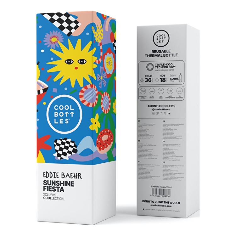 Термопляшка COOL BOTTLES Sunshine fiesta 500 мл. (0421V)