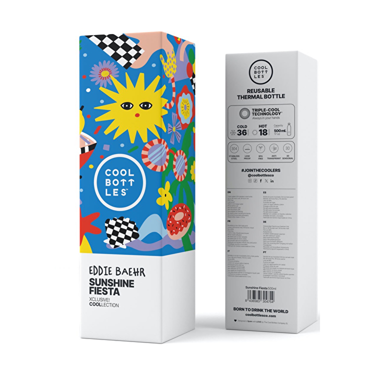 Термопляшка COOL BOTTLES Sunshine fiesta 500 мл. (0421V)