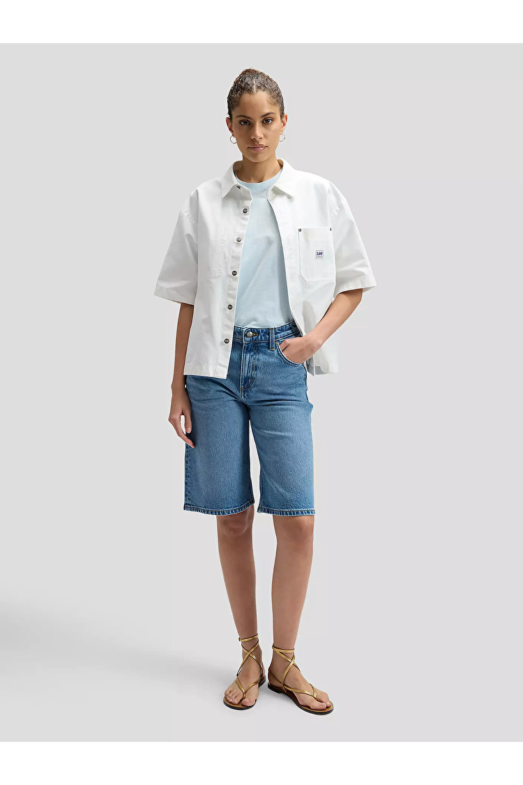 Шорти LEE JORT Relaxed Fit (112376720) Блакитний
