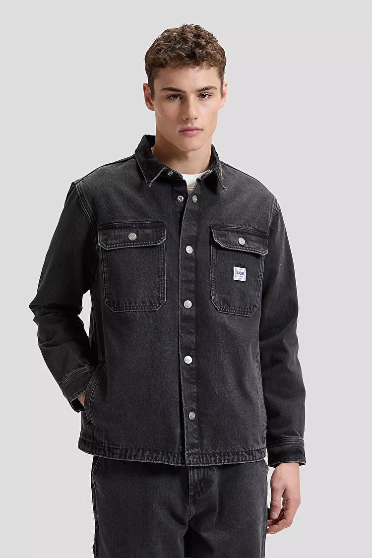 Верхня сорочка LEE WORKWEAR OVERSHIRT Relaxed Fit (112376601) Чорний