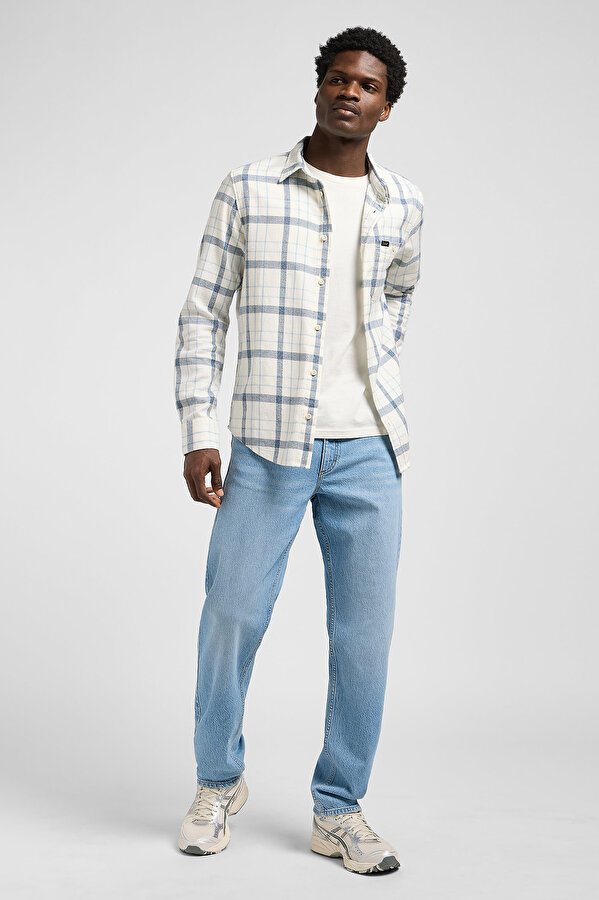 Рубашка LEE Leesure Shirt Regular Fit (112370459) Белый