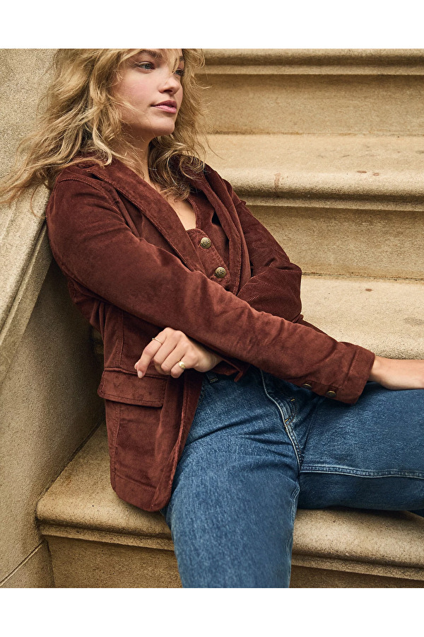 Піджак LEE STRUCTURED BLAZER Relaxed Fit (112370867) Коричневий