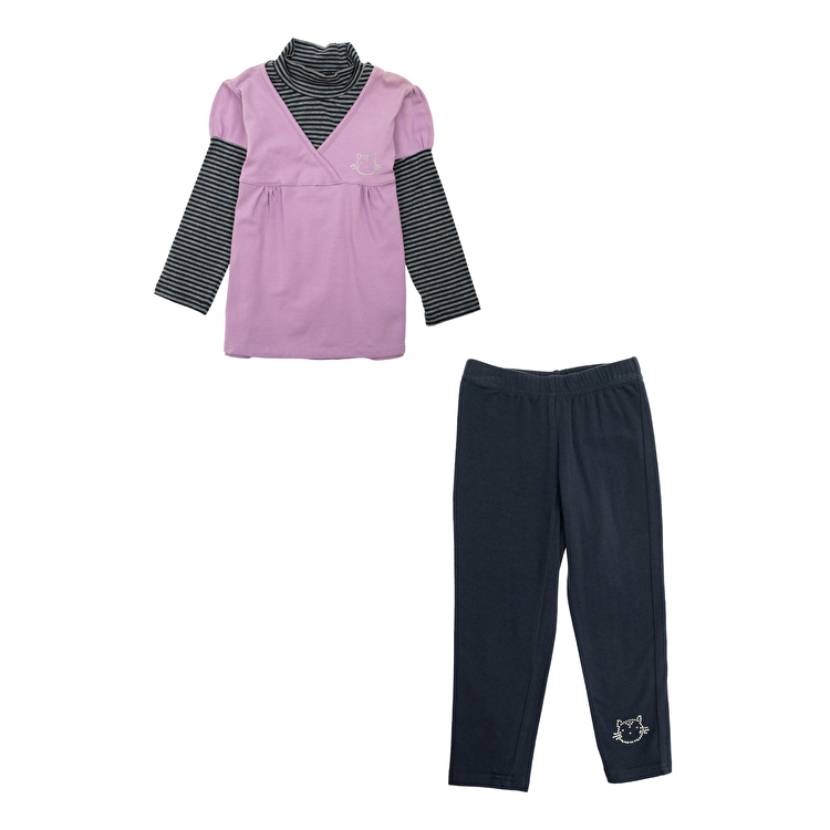 Комплект: Туніка з легінсами Losan Mc baby girls (026-8050AD/82) Малиновий