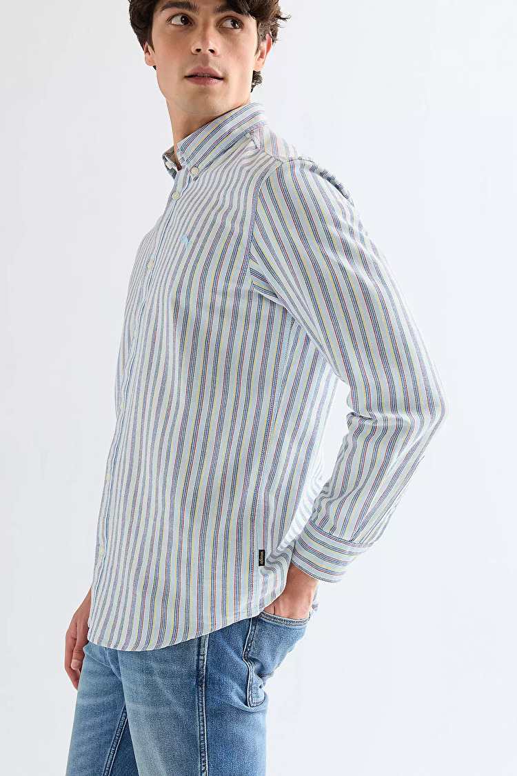 Рубашка Wrangler OXFORD SHIRT Regular Fit (112378097) Голубой