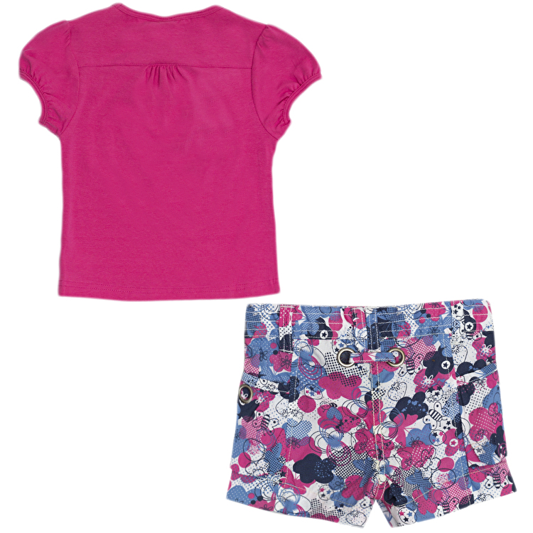 Комплект: Футболка та шорти Losan Mc baby girls (016801604/134) Темно-рожевий