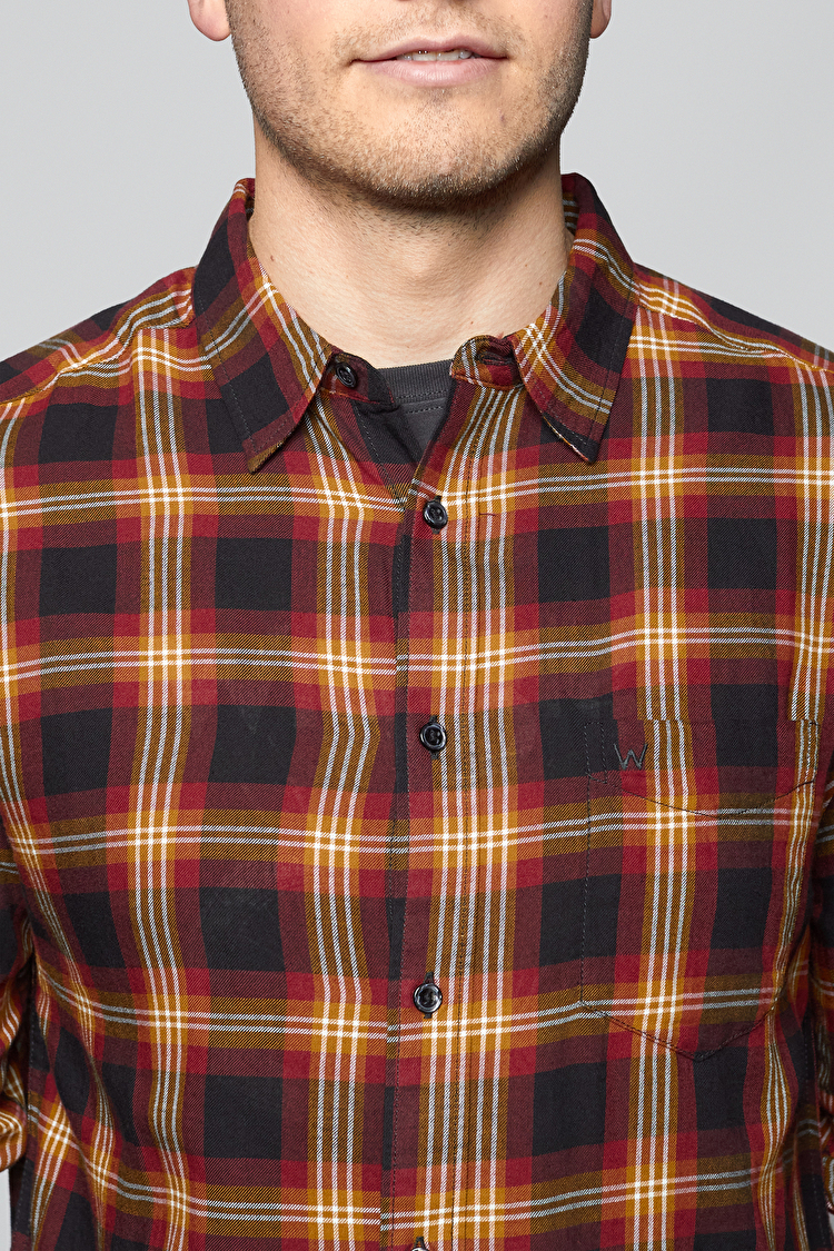 Рубашка Wrangler 1 Pocket Shirt Regular Fit (W5760ORVR) Коричневый