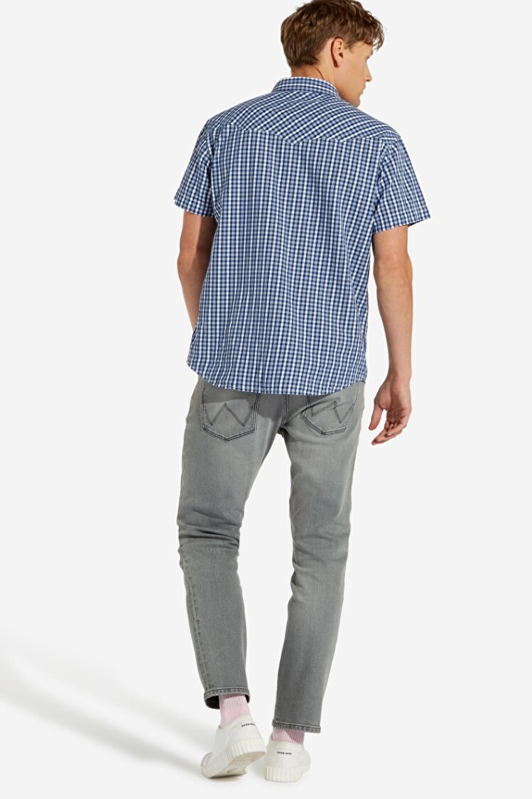 Рубашка Wrangler Western Shirt Regular Fit (W5A244M49) Синий