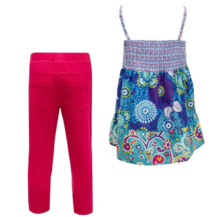 Комплект: Туніка з легінсами Losan Junior girls (314-8025AB/612) Бірюзовий