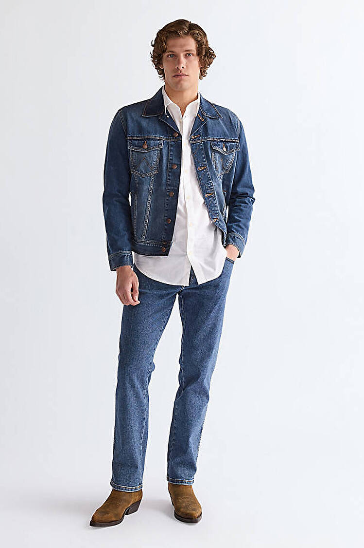 Куртка джинсовая Wrangler Classic Jacket Regular Fit (112128892-W4481514V) Синий