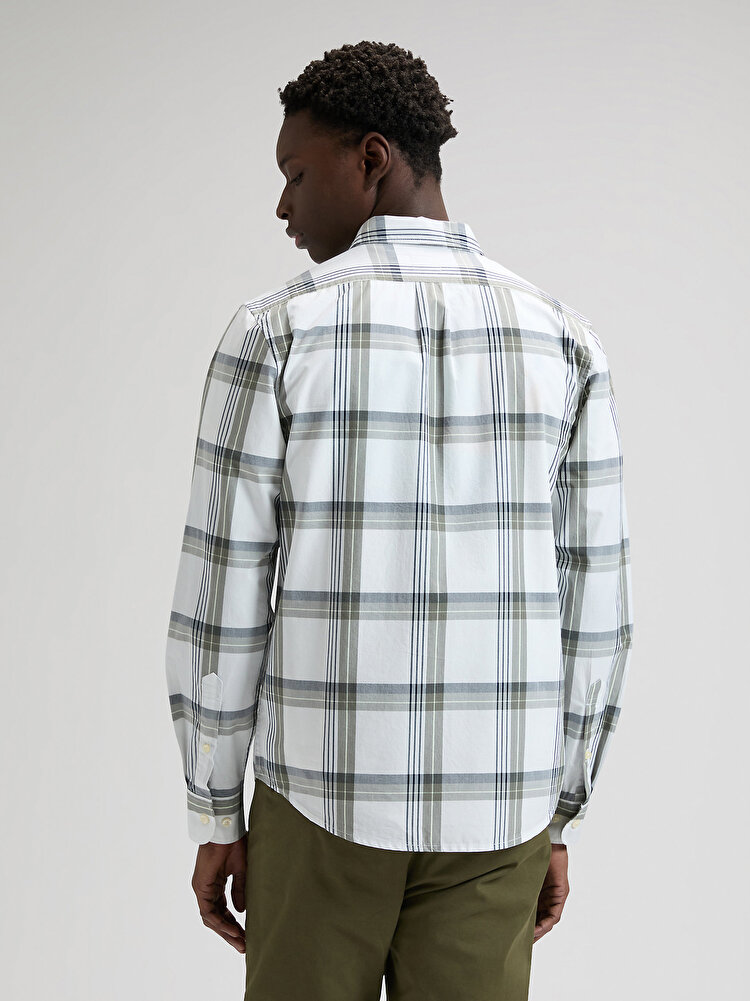Сорочка LEE Lee Button Down Regular Fit (112376563) Оливковий