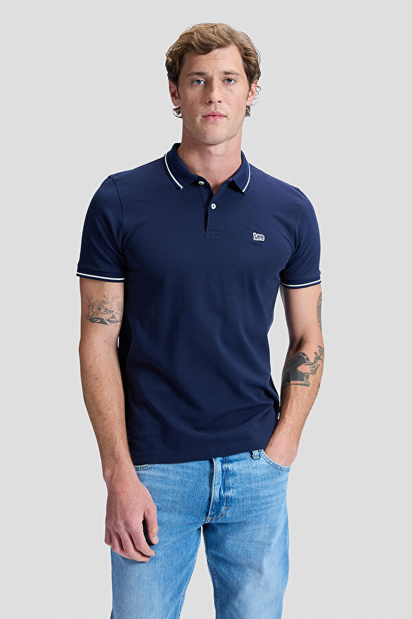 Поло LEE Pique Polo Regular Fit (112113693-L61ARL35) Темно-синій