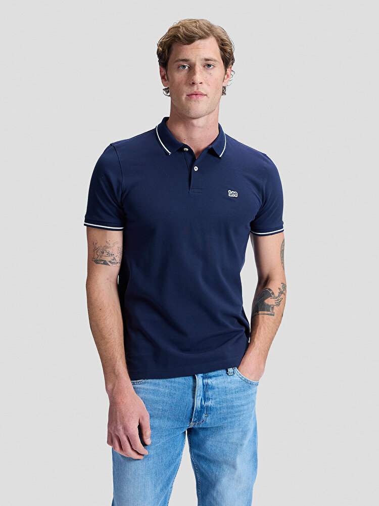 Поло LEE Pique Polo Regular Fit (112113693-L61ARL35) Темно-синий
