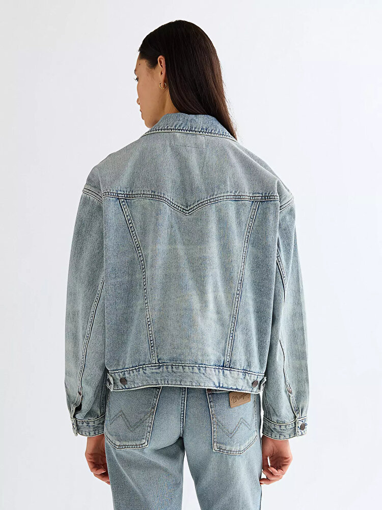 Куртка Wrangler COWGIRL JACKET Relaxed Fit (112378131) Голубой