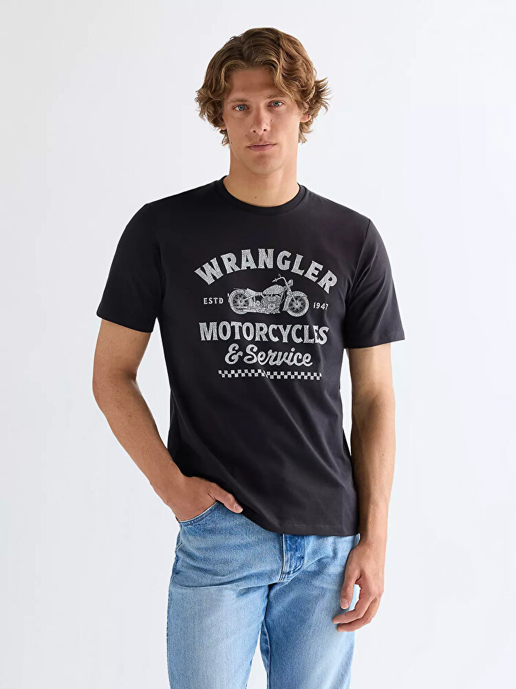Футболка Wrangler Americana Tee Regular Fit (112377950) Чорний