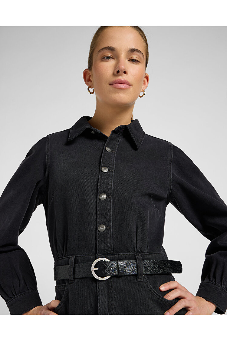 Платье LEE LONG SLEEVE DRESS Regular Fit (112370995) Черный