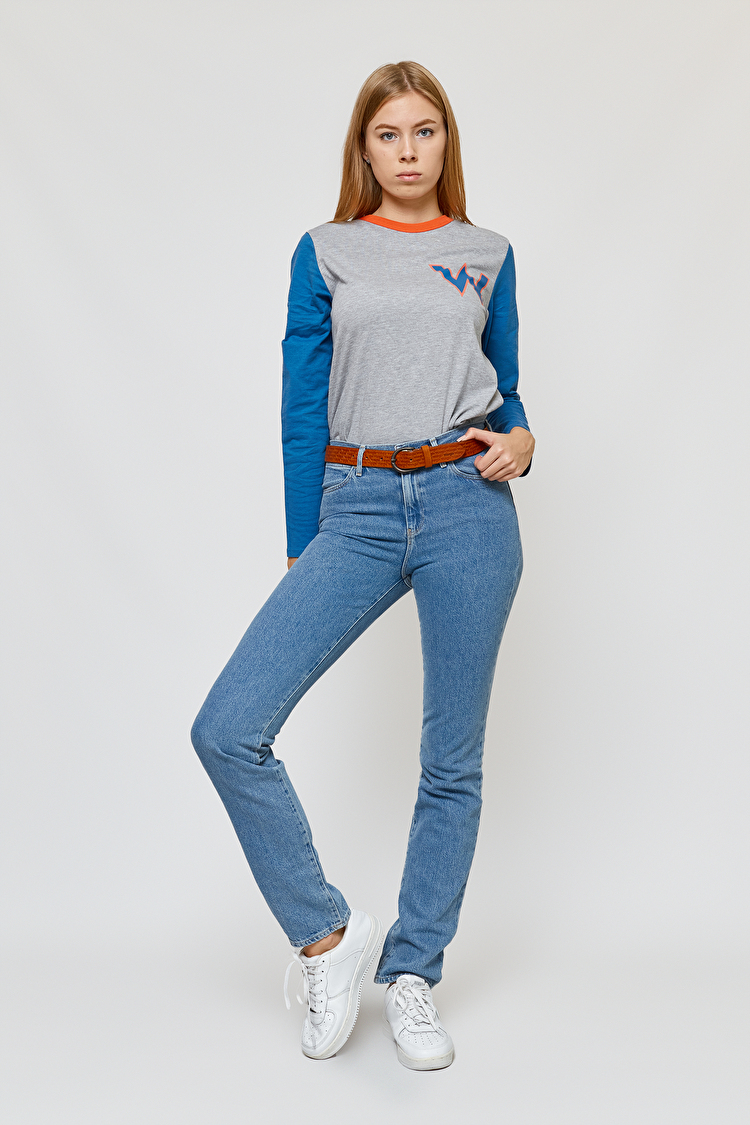 Джинсы Wrangler High Slim Slim Fit (W27GBG96V) Голубой