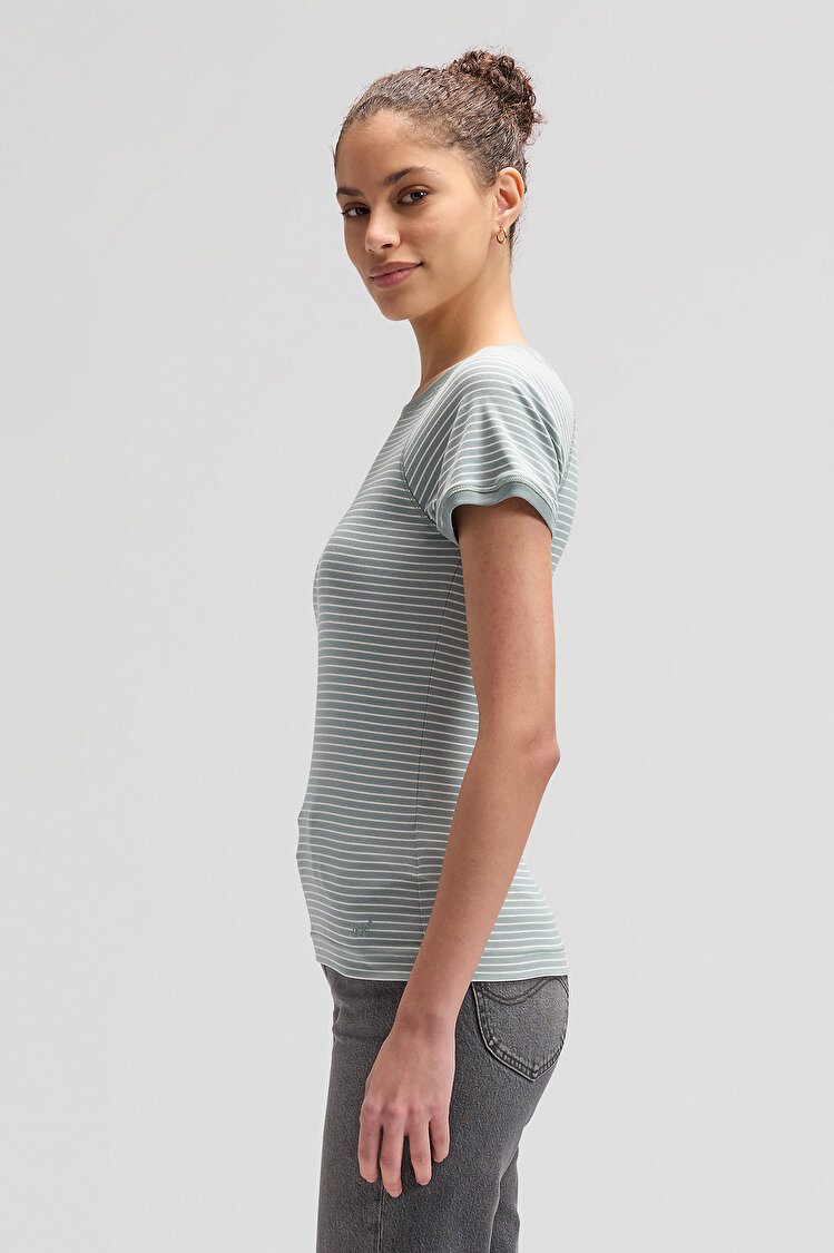 Футболка LEE Baby Tee Slim Fit (112376985) Зелений