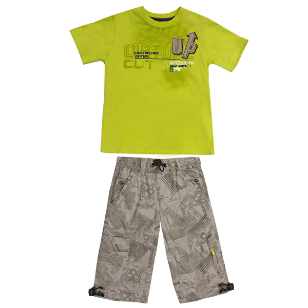 Костюм : Футболка и шорты Losan Mc baby boys (015802203/20) Ярко-зеленый