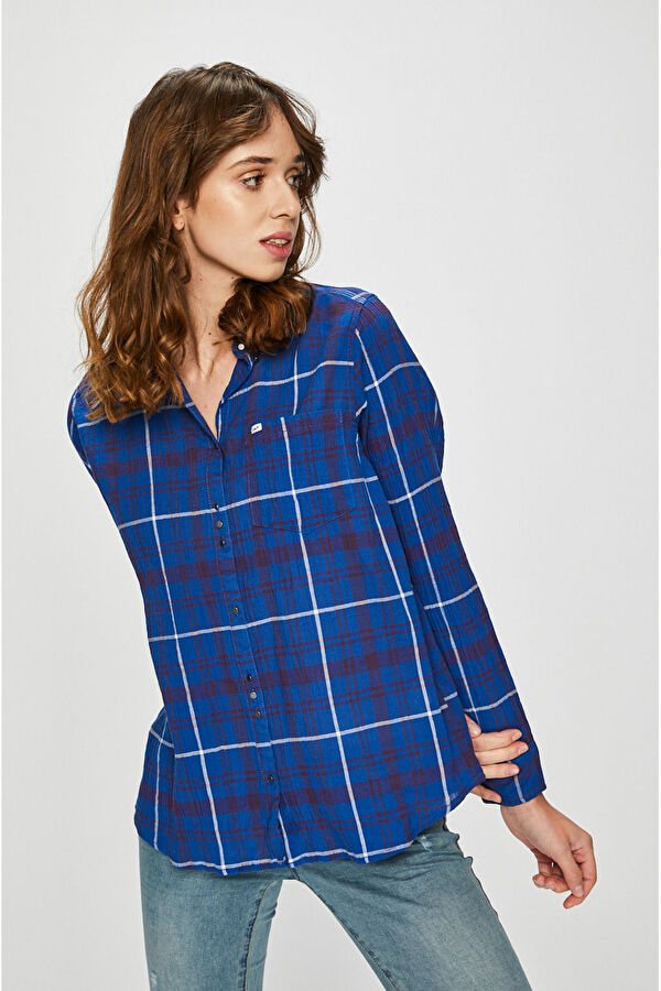 Рубашка LEE One Pocket Shirt Oversized (L44JXDKS) Ярко-голубой