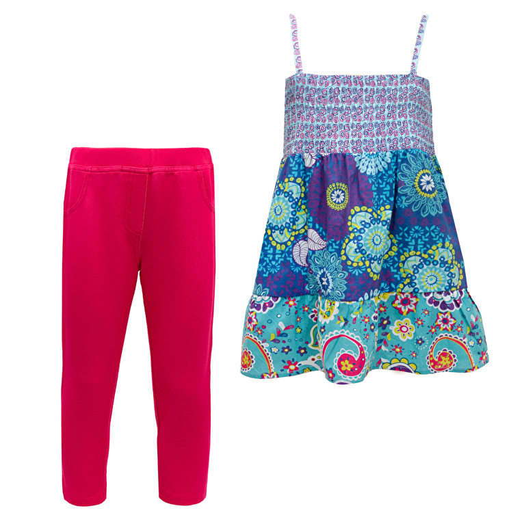 Комплект: Туніка з легінсами Losan Junior girls (314-8025AB/612) Бірюзовий