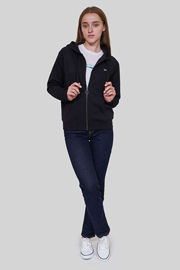 Толстовка LEE Zip Through Hoodie Regular Fit (L53QRY01) Черный