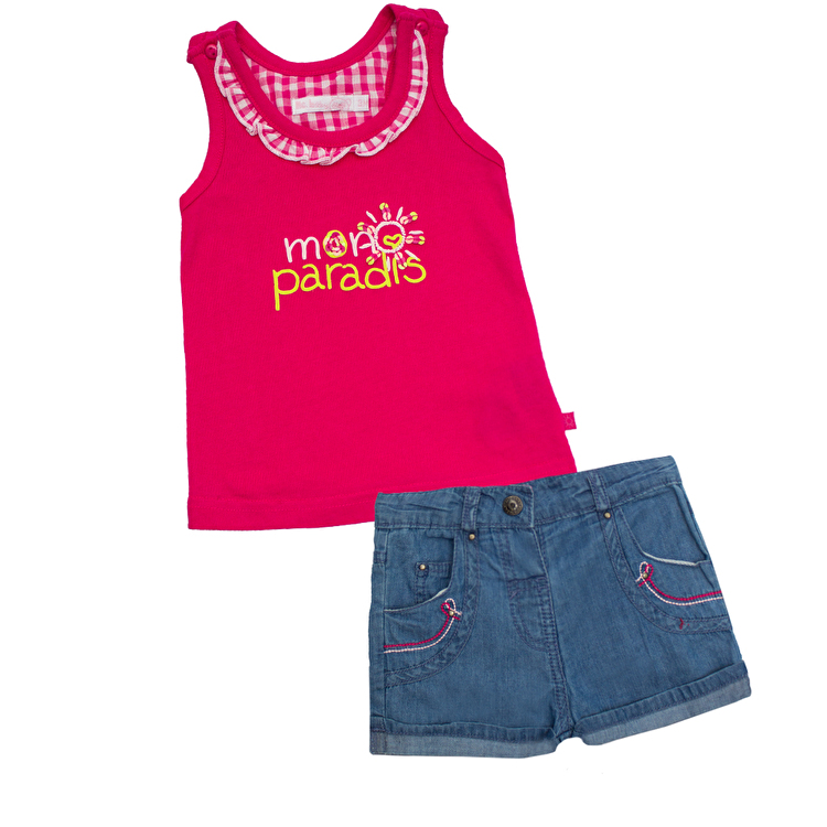 Комплект: Майка та шорти Losan MC BABY GIRLS BABY (018802504/142) Малиновий