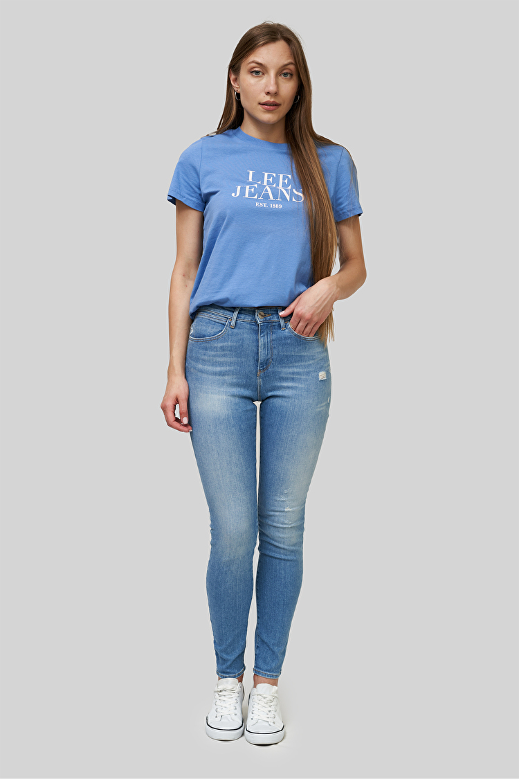 Джинси Wrangler High Rise Skinny Skinny Fit (W27HGU241) Блакитний