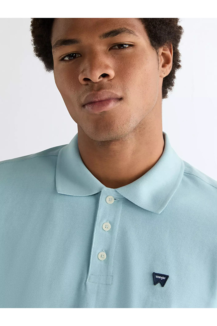 Поло Wrangler Polo shirt Regular Fit (112378001) Бірюзовий