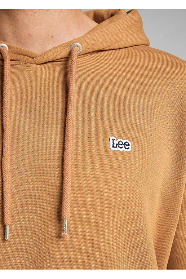 Худи LEE Plain Hoodie Regular Fit (L80YTJSZ) Коричневый
