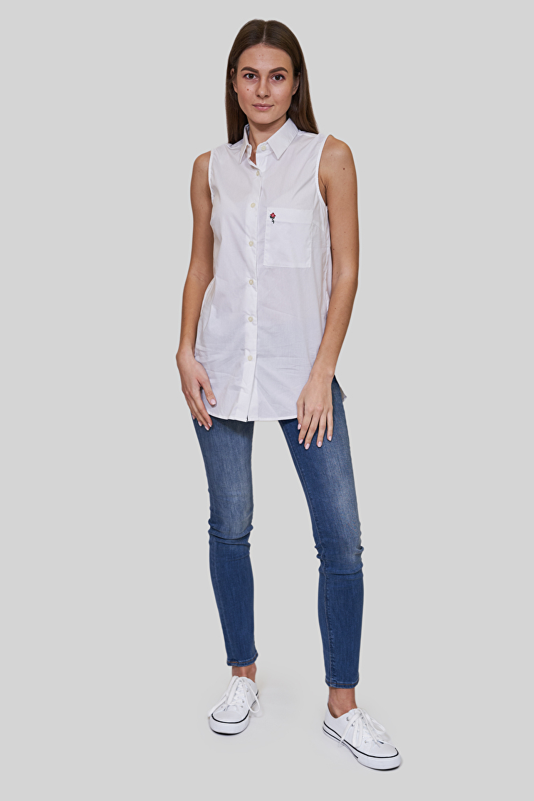 Рубашка Rifle Small Logo Belt Regular Fit (C70070SA401098) Белый