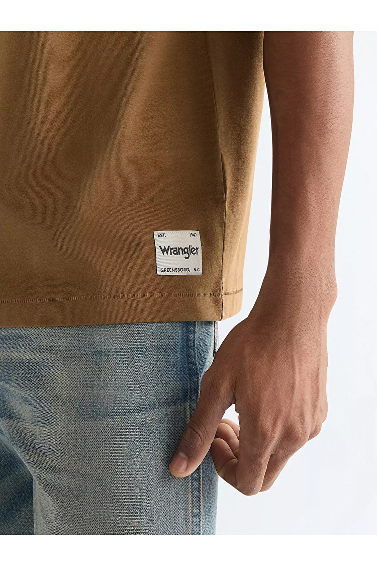Футболка Wrangler SS SOLID TEE Relaxed Fit (112378013) Коричневий