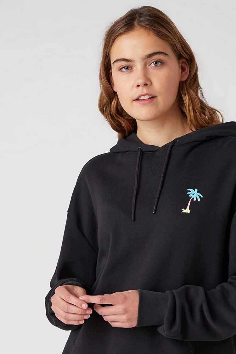 Худи Wrangler Draw Cord Hudie Boxy Fit (W6Q7HAXV6) Черный
