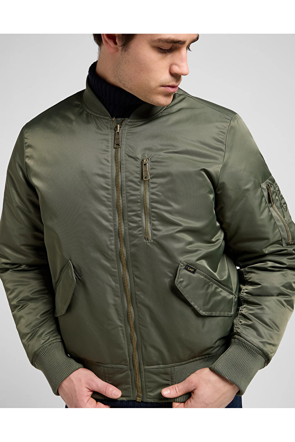 Куртка LEE Bomber Jacket Relaxed Fit (112371315) Зеленый