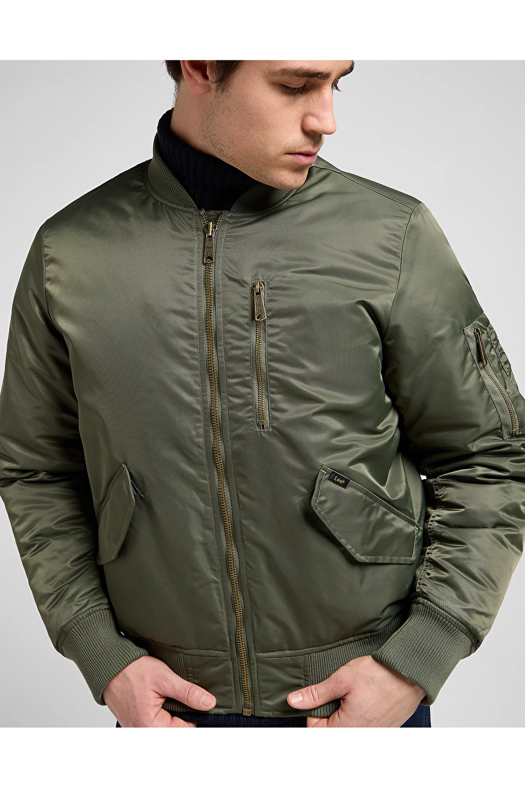 Бомбер LEE Bomber Jacket Relaxed Fit (112371315) Зелений