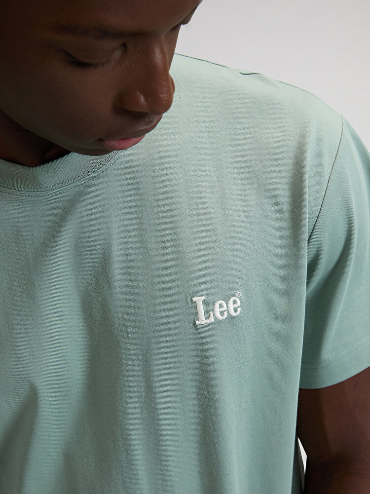 Футболка LEE SS SMALL LOGO TEE Relaxed Fit (112376467) Зеленый