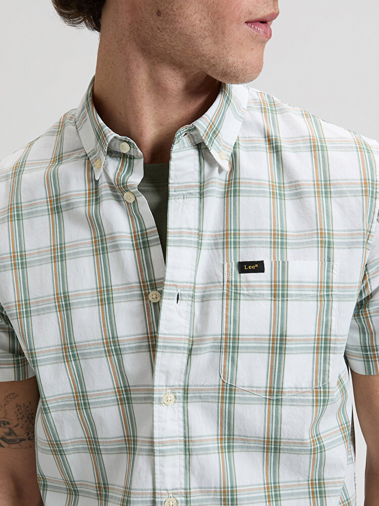 Сорочка LEE LEE BUTTON DOWN SS Regular Fit (112376552) Зелений