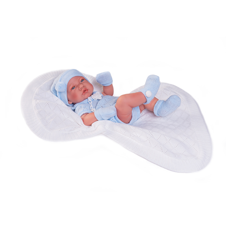 Пупс Recien Nacido con toquilla de punto 42 см ANTONIO JUAN (50063)