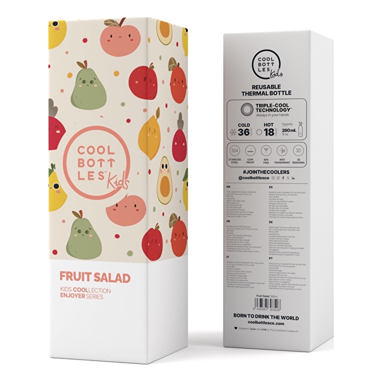 Термобутылка детская COOL BOTTLES Fruit salad 260 мл. (0410V)