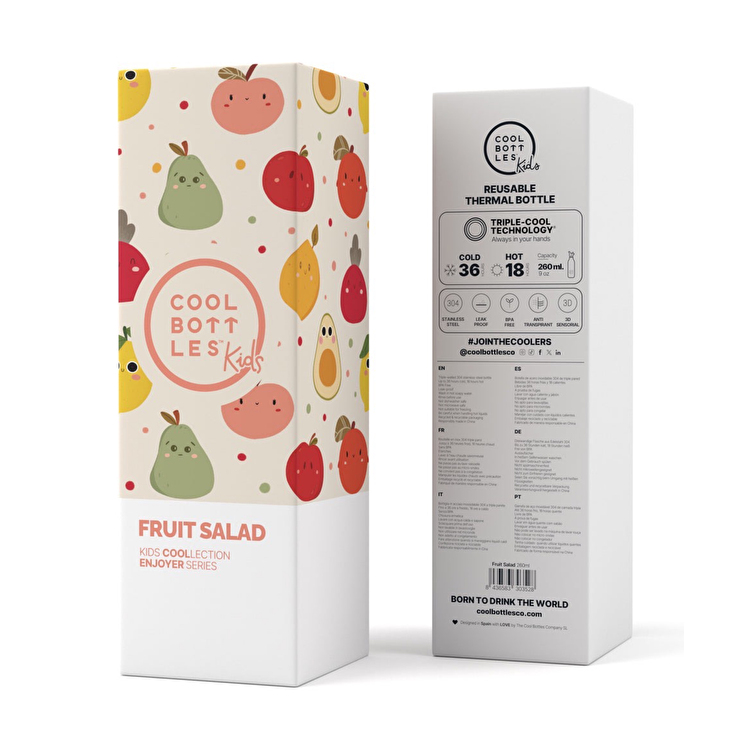 Термопляшка дитяча COOL BOTTLES Fruit salad 260 мл. (0410V)