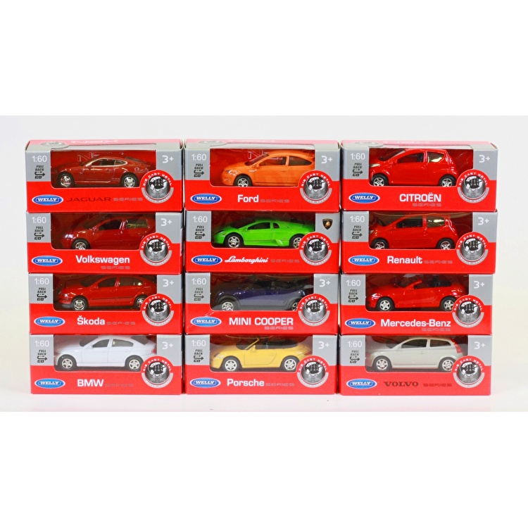 Модель автомобіля 12 model assorted 1:60-64 Welly (58120-24WD-IN-14-A)