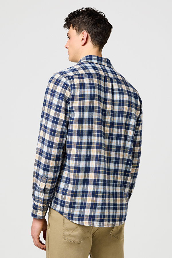 Рубашка Wrangler 1 PKT SHIRT Regular Fit (112371405) Синий