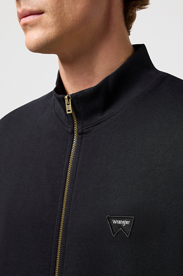 Кофта Wrangler Funnel Neck Zip Regular Fit (112350548) Чорний