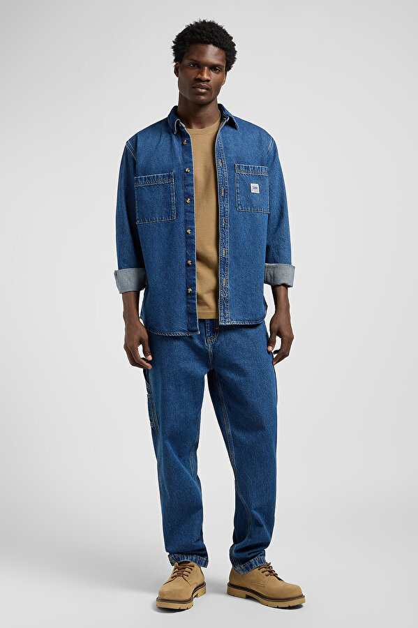 Рубашка джинсовая LEE WORKWEAR SHIRT 2.0 Relaxed Fit (112370475) Синий