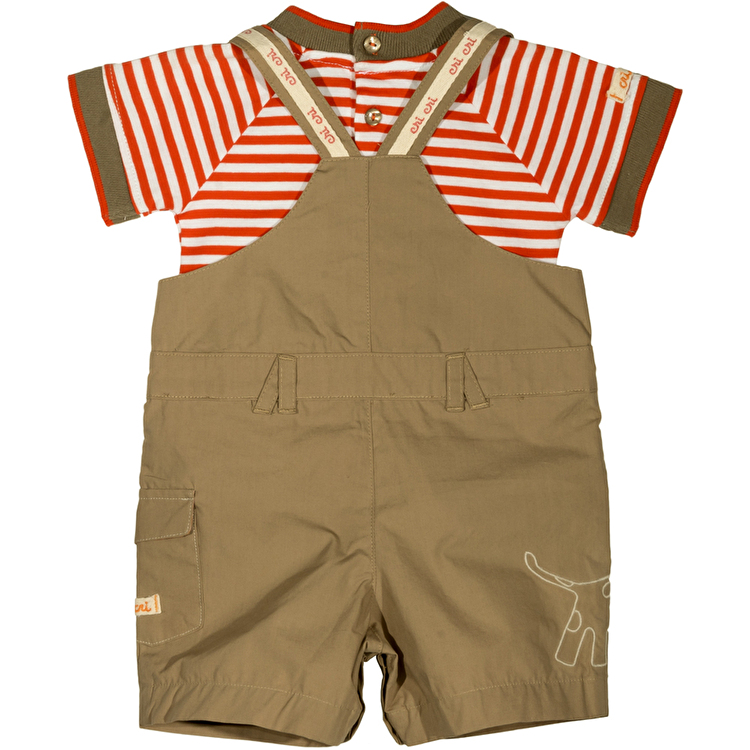 Костюм : Футболка и комбинезон CRI-CRI (1437) Коричневый