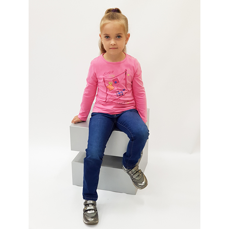 Футболка с длинным рукавом Losan Kids girls (416-1200AD/71) Розовый